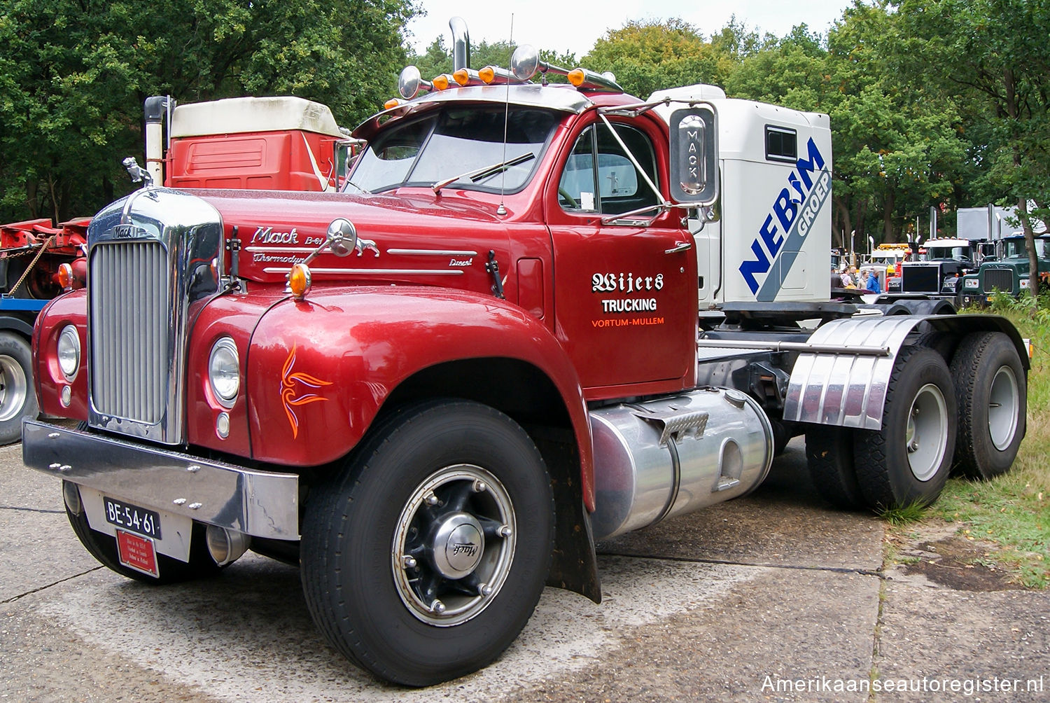 Vrachtwagens Mack B Series uit 1953